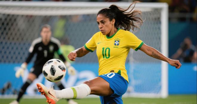 巴西女足队员助攻得分,帮助球队获胜 巴西女足队员助攻得分,帮助球队获胜